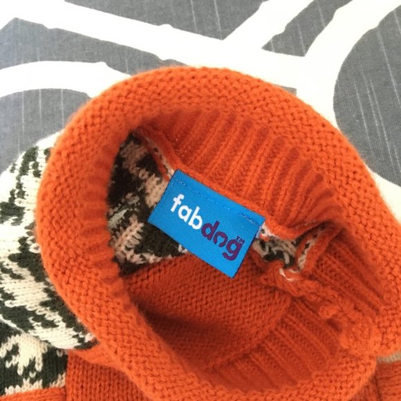 NEW FabDog Fab Dog Houndstooth Pet Sweater RARE - Picture 5 of 10